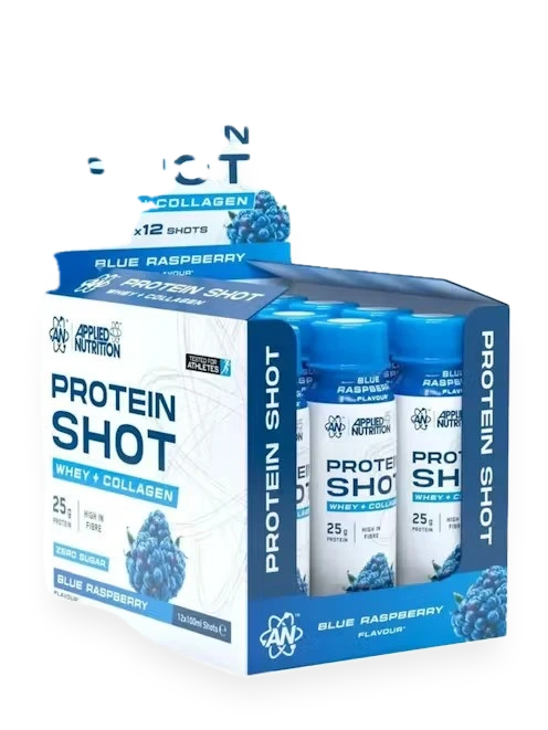 Protein Shot, Blue Raspberry - 12 x 100 ml.