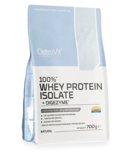 100% Whey Protein Isolate + Digezyme, Natural - 700 grams