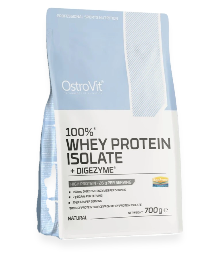 100% Whey Protein Isolate + Digezyme, Natural - 700 grams