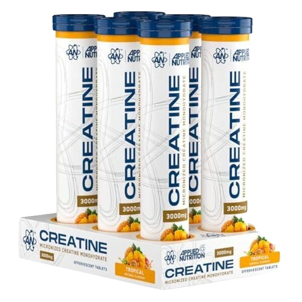 Creatine Monohydrate Effervescent Tablets, Tropical - 6 x 16 tabs