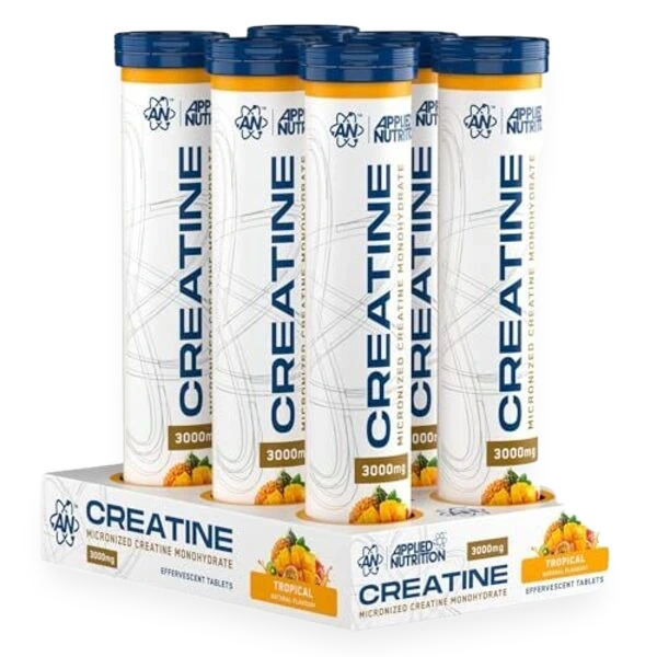 Creatine Monohydrate Effervescent Tablets, Tropical - 6 x 16 tabs