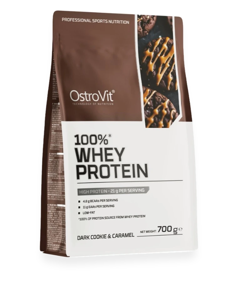 100% Whey Protein, Dark Cookie & Caramel - 700 grams