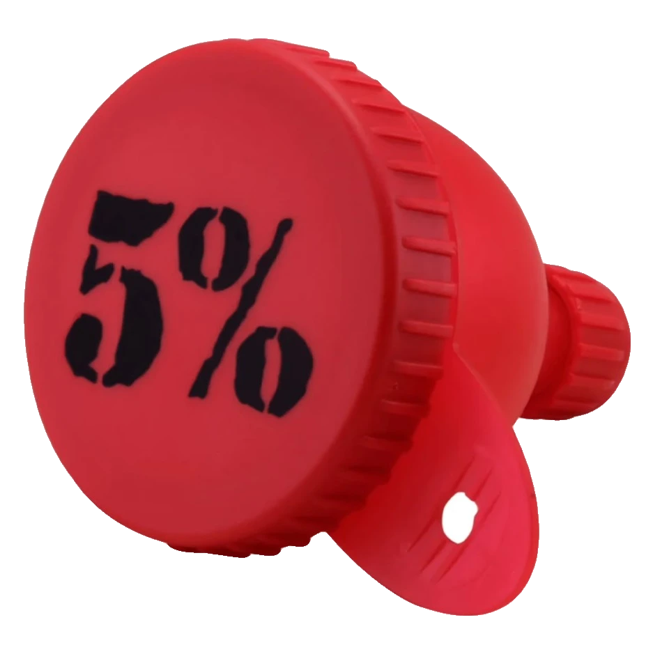 5% Funnel, Red & Black