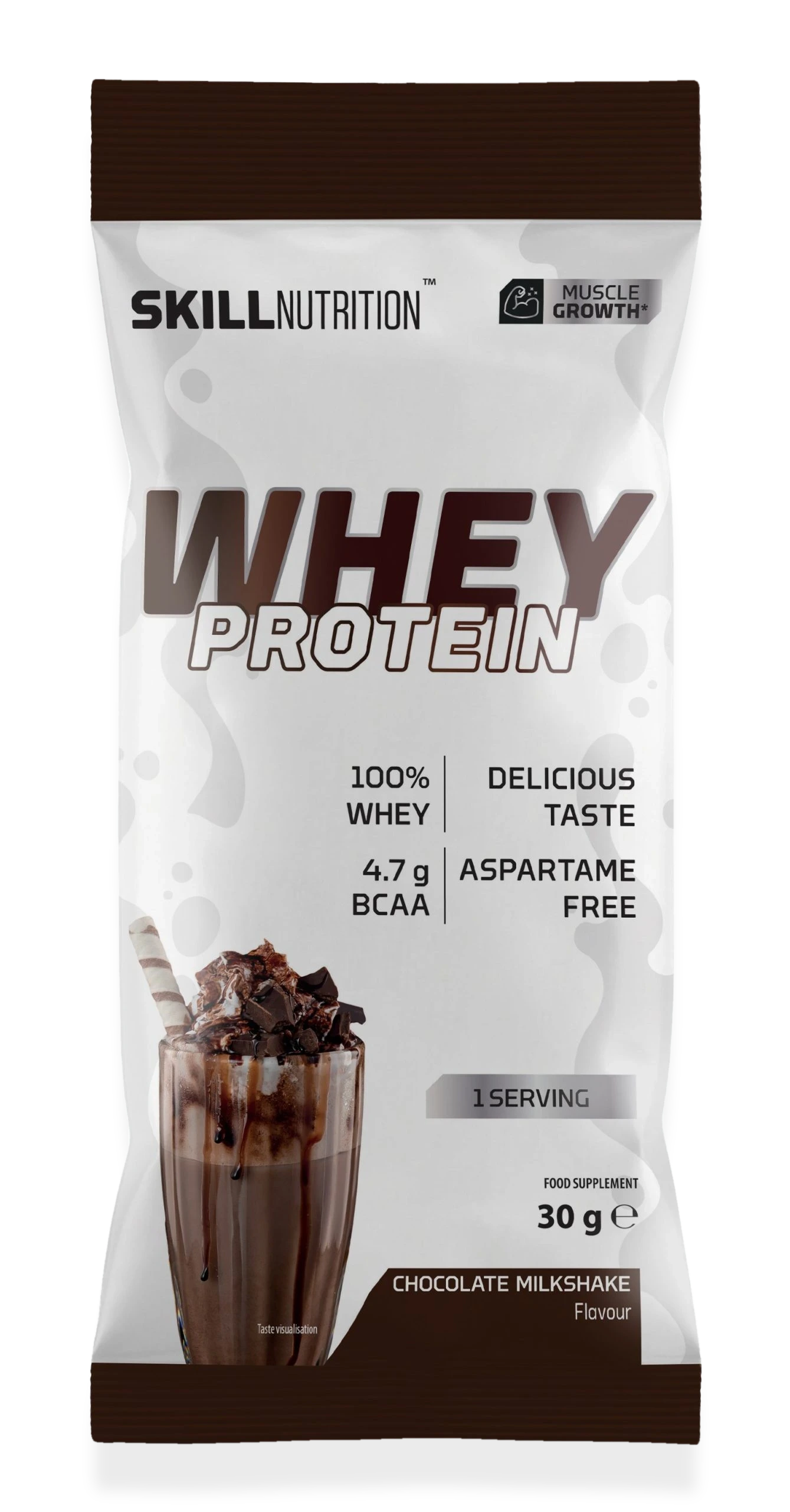 Whey Protein Powder, Chocolate Milkshake - 30 grams (1 serving)