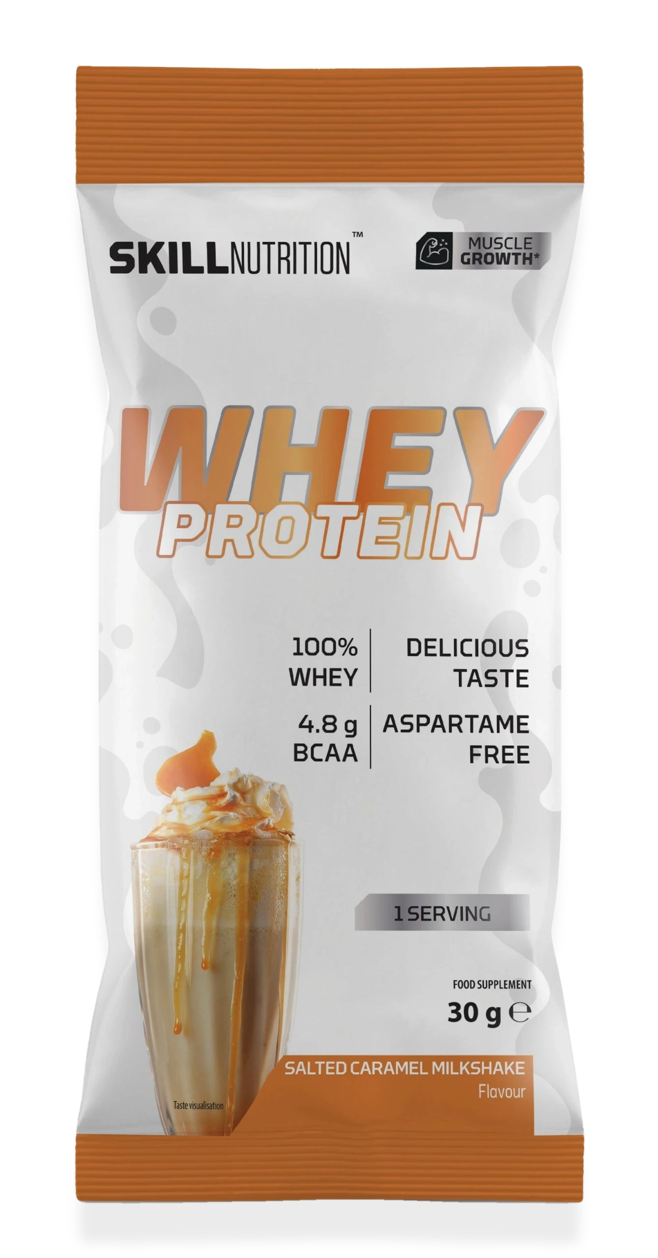 Whey Protein Powder, Salted Caramel Milkshake - 30 grams (1 serving)