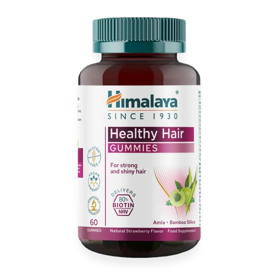 Healthy Hair Gummies, Natural Strawberry - 60 gummies
