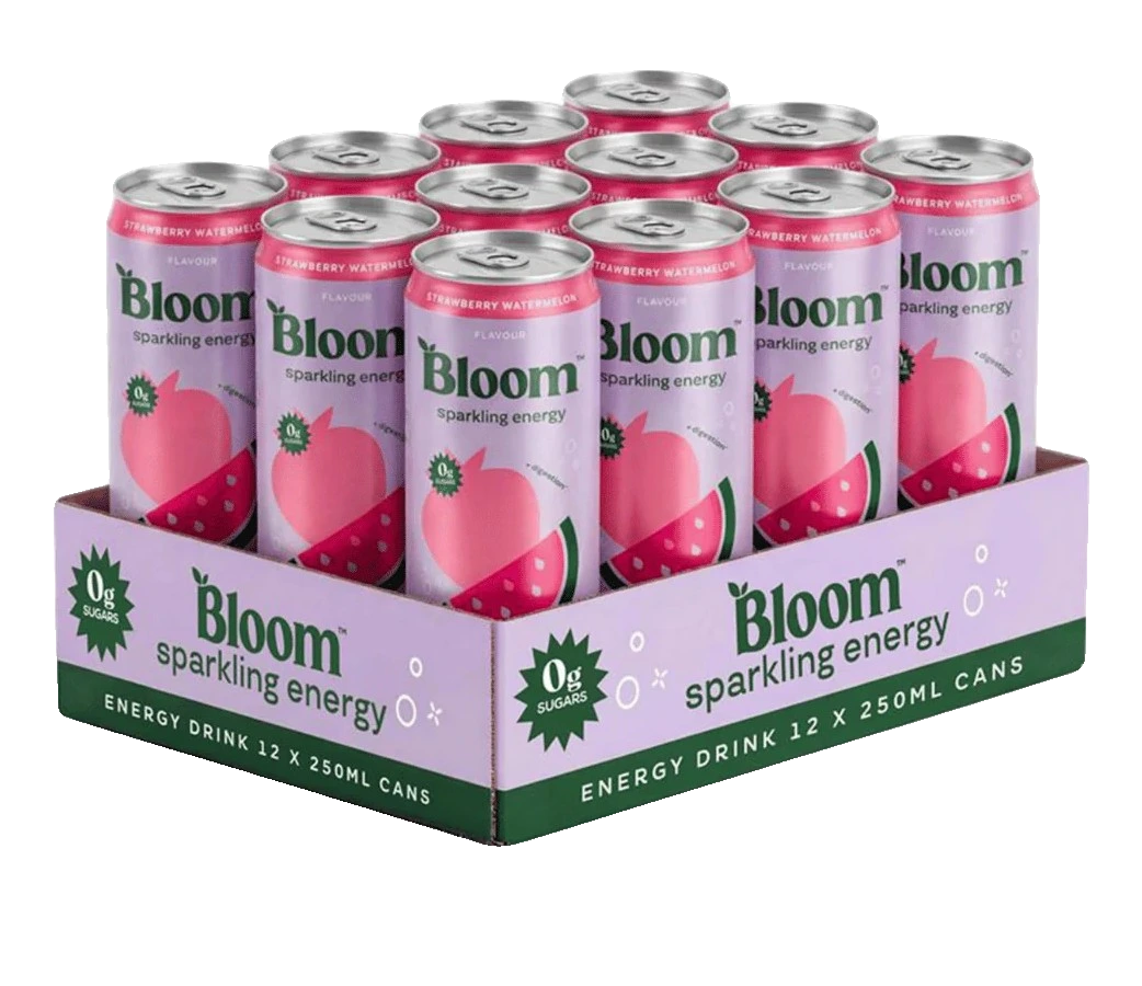 Sparkling Energy, Strawberry Watermelon - 12 x 250ml.