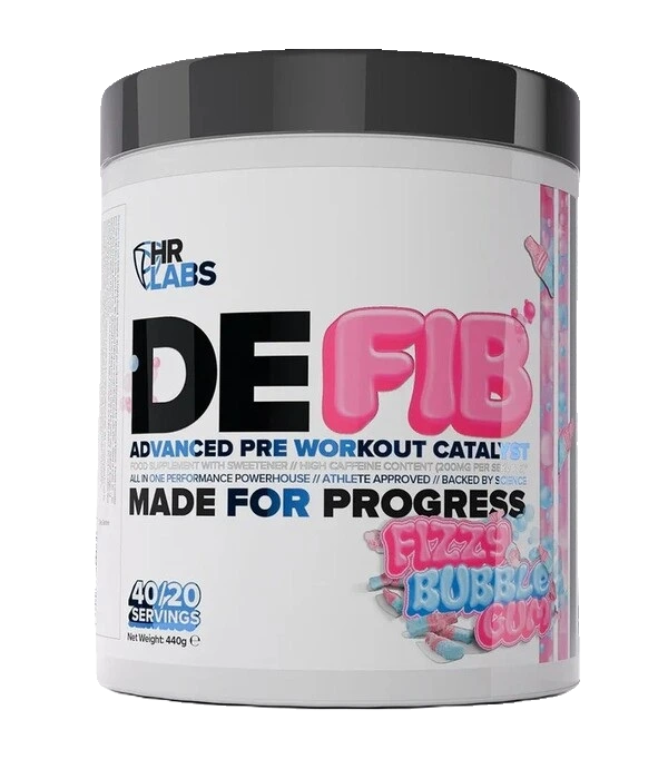 Defib Advanced Pre Workout Catalyst, Fizzy Bubble Gum - 440 grams