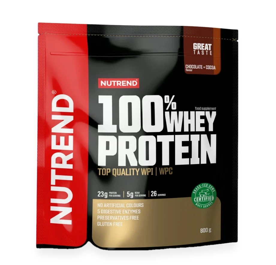 100% Whey Protein, Chocolate + Cocoa - 800 grams