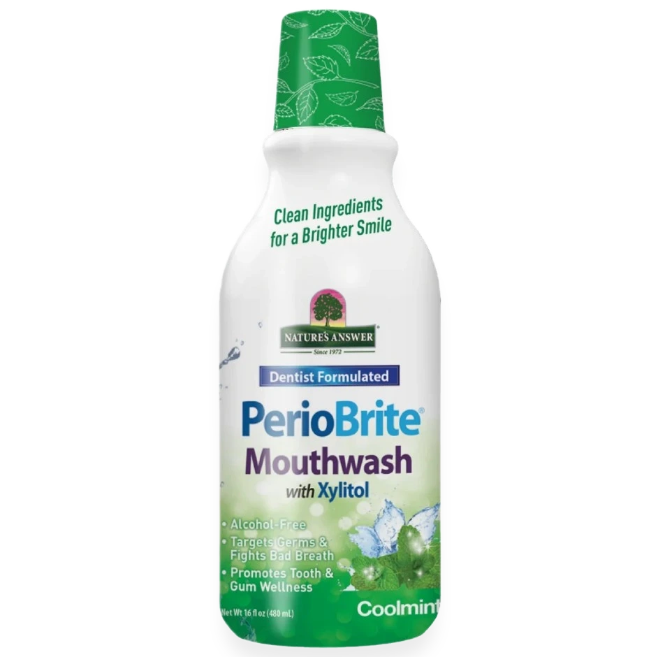 PerioBrite Mouthwash with Xylitol, Coolmint - 480 ml.