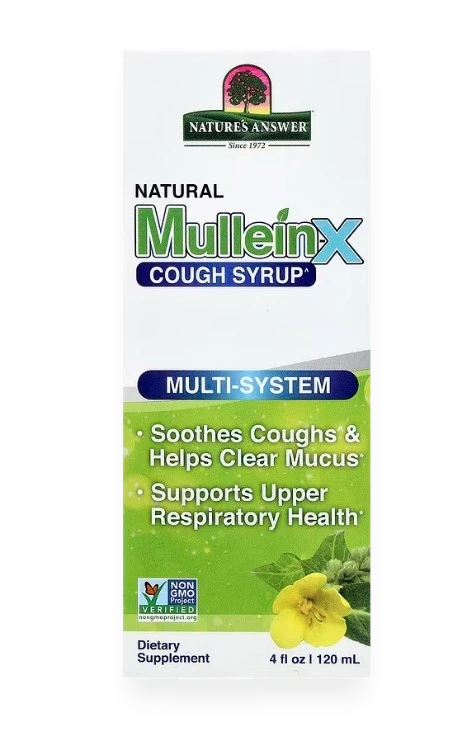 Natural Mullein-X Cough Syrup - 120 ml.