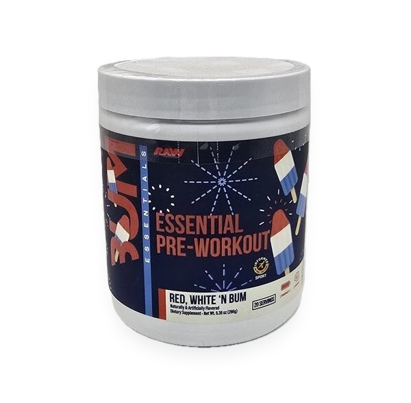 CBUM Essential Pre-Workout, Red White 'N Bum - 266 grams