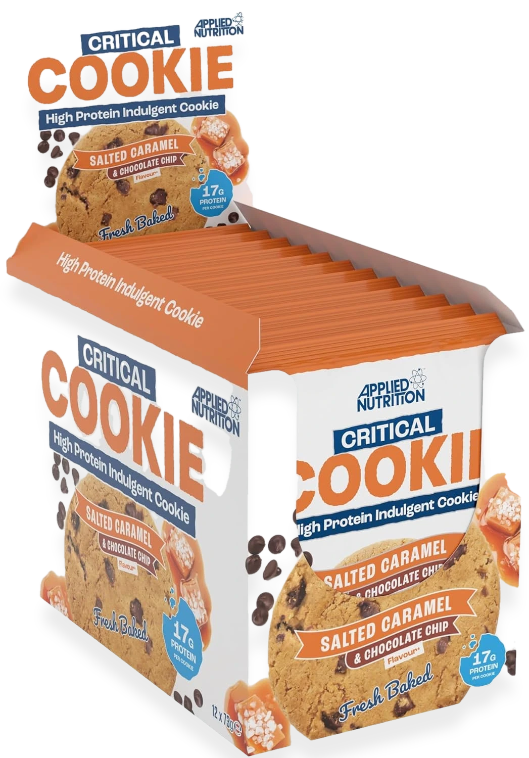 Critical Cookie, Salted Caramel & Chocolate Chip - 12 x 73g