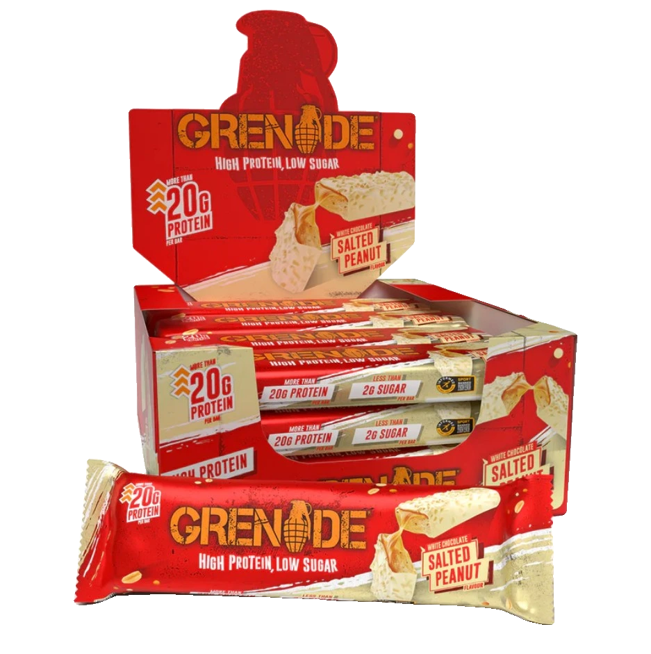 Protein Bars, White Chocolate Salted Peanut - 12 x 60g