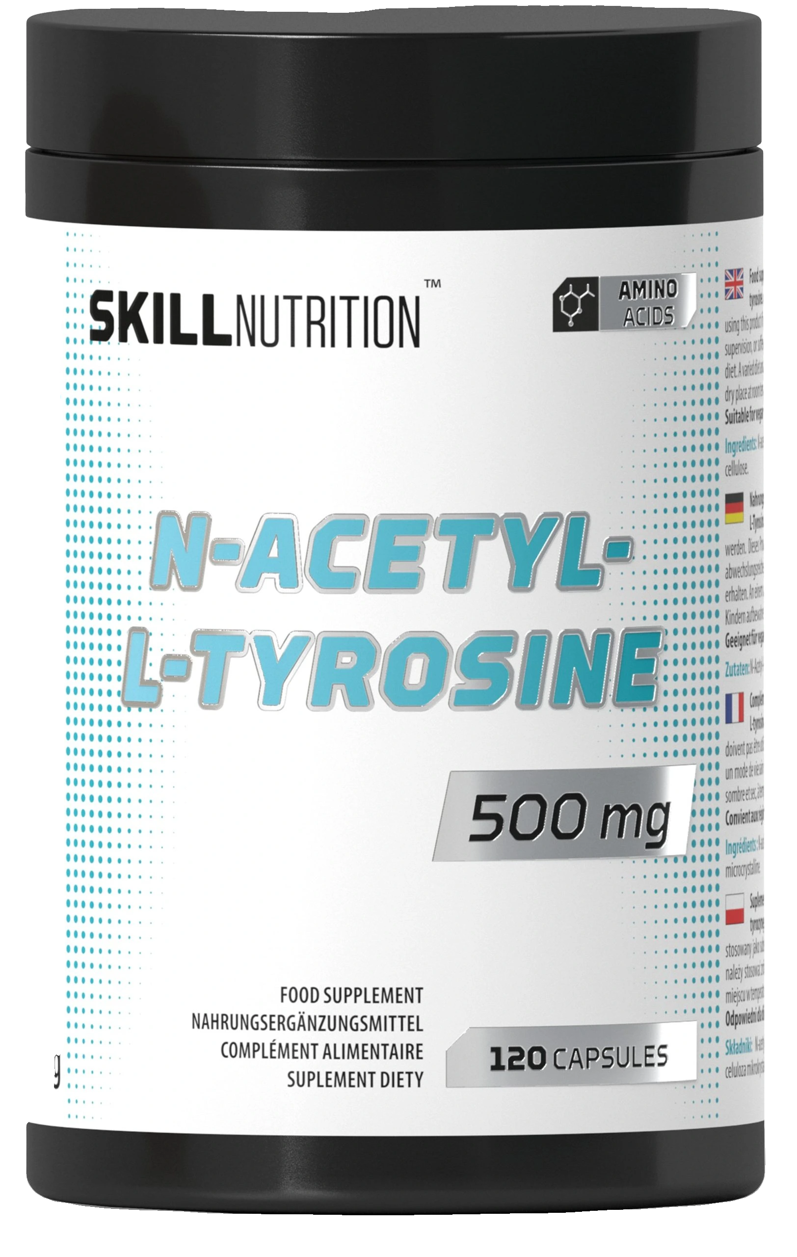 N-Acetyl-L-Tyrosine, 500mg - 120 vegan caps