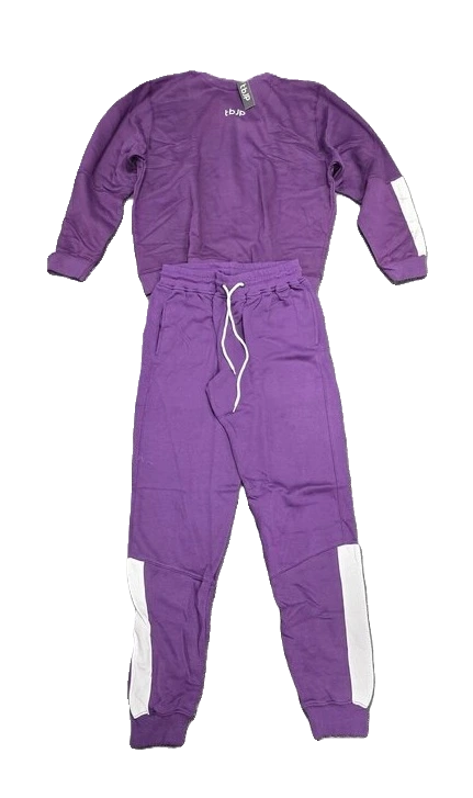 TBJP Sweatshirt + Pants, Purple - Large