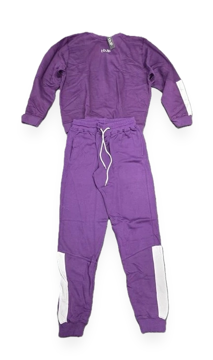 TBJP Sweatshirt + Pants, Purple - Large
