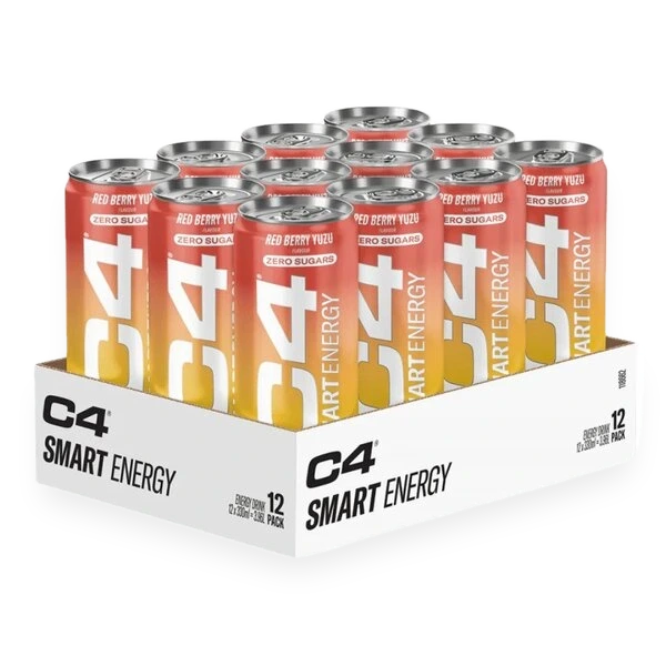 C4 Smart Energy, Red Berry Yuzu - 12 x 330 ml.