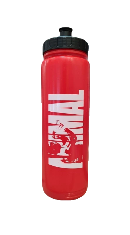 Animal Water Bottle, Red - 1000 ml.
