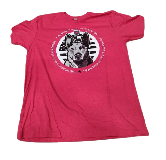 Redcon1 The Highest State Of Readiness K9 T-Shirt, Red - X-Large