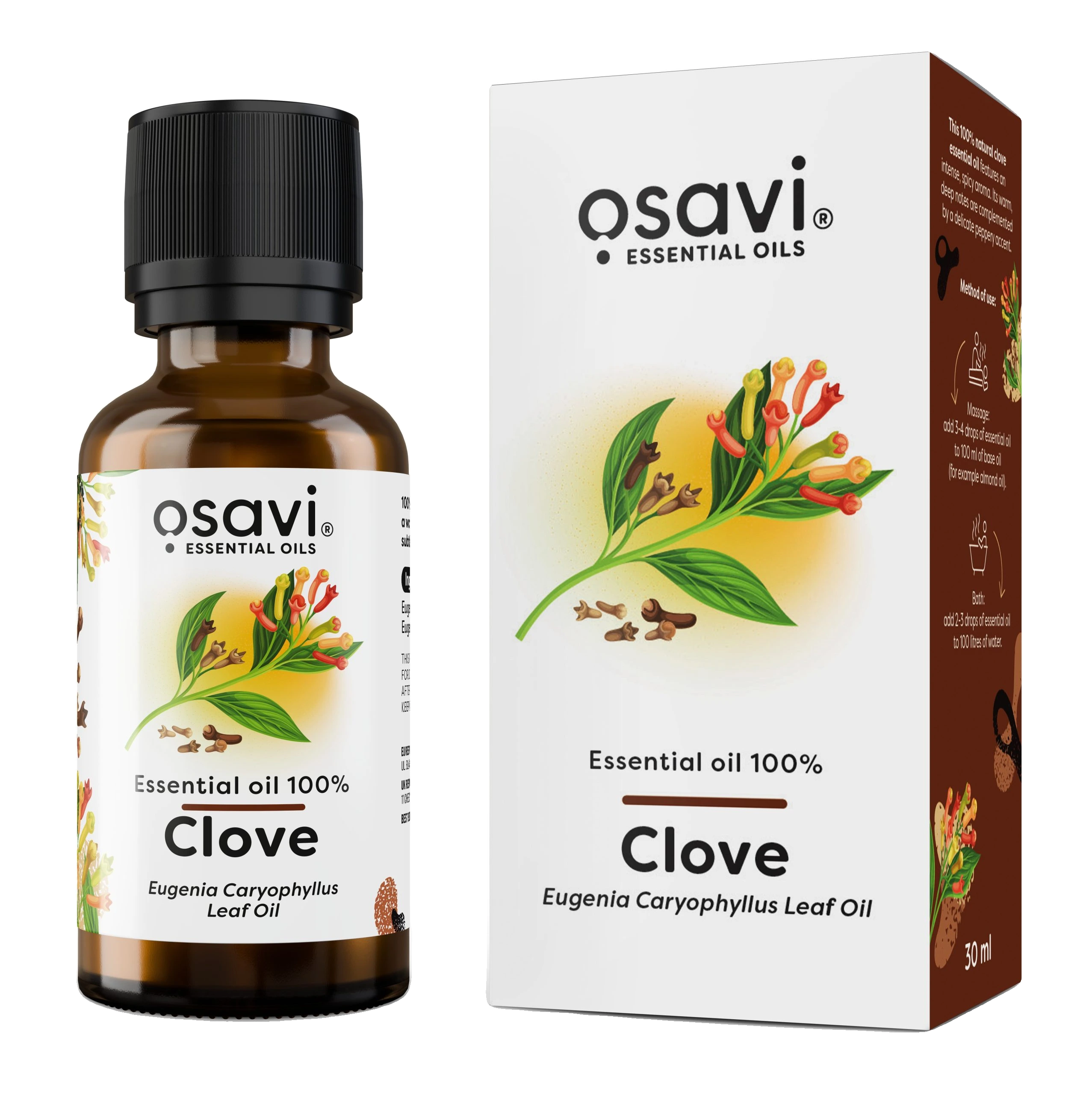 Essential Oil 100%, Clove - 30 ml.