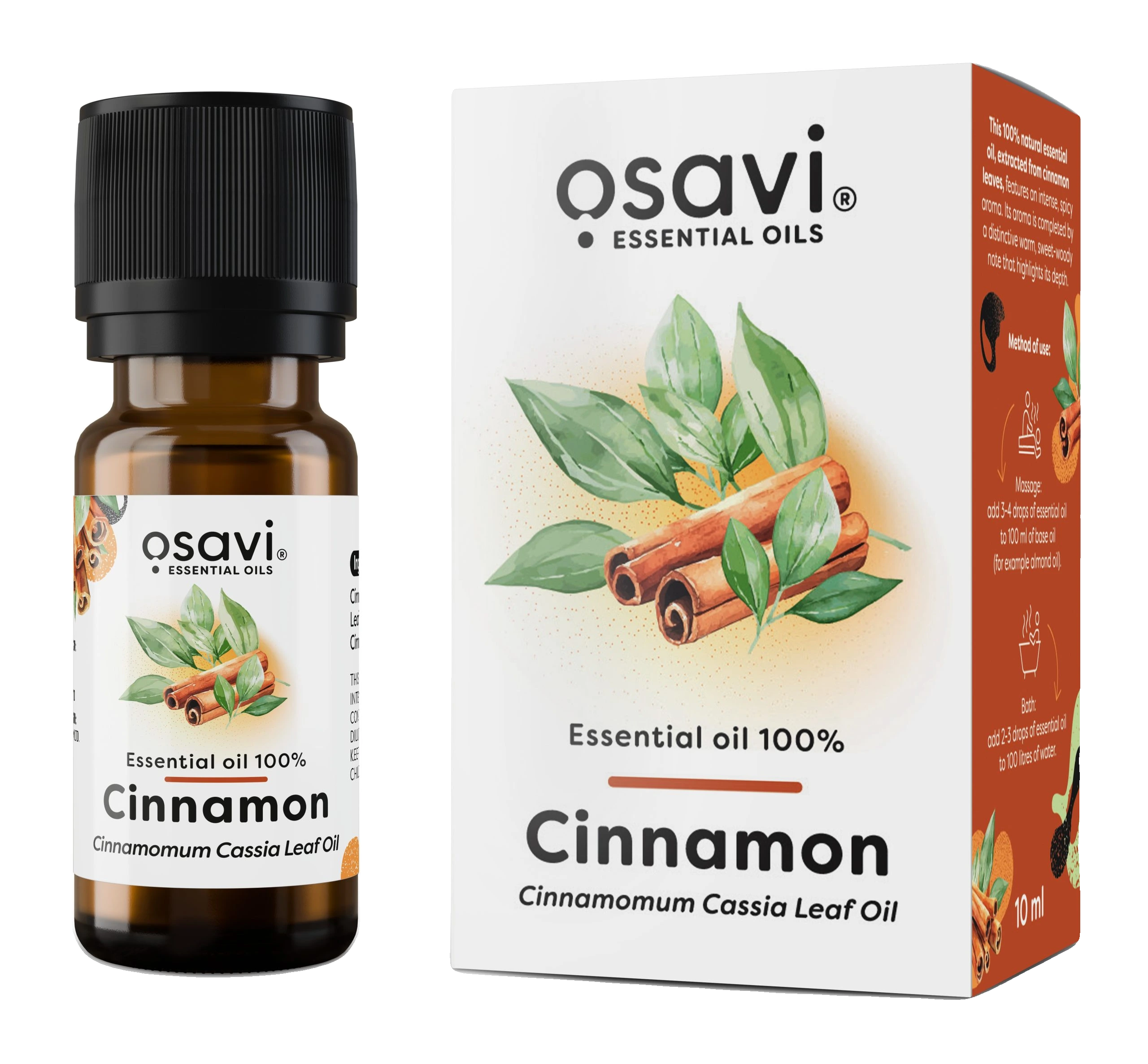 Essential Oil 100%, Cinnamon - 10 ml.