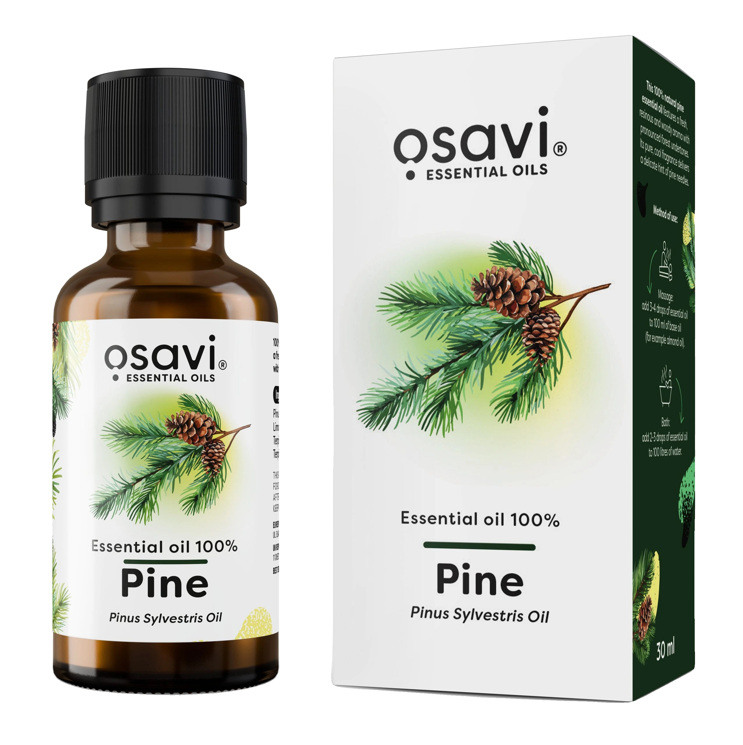 Essential Oil 100%, Pine - 30 ml.