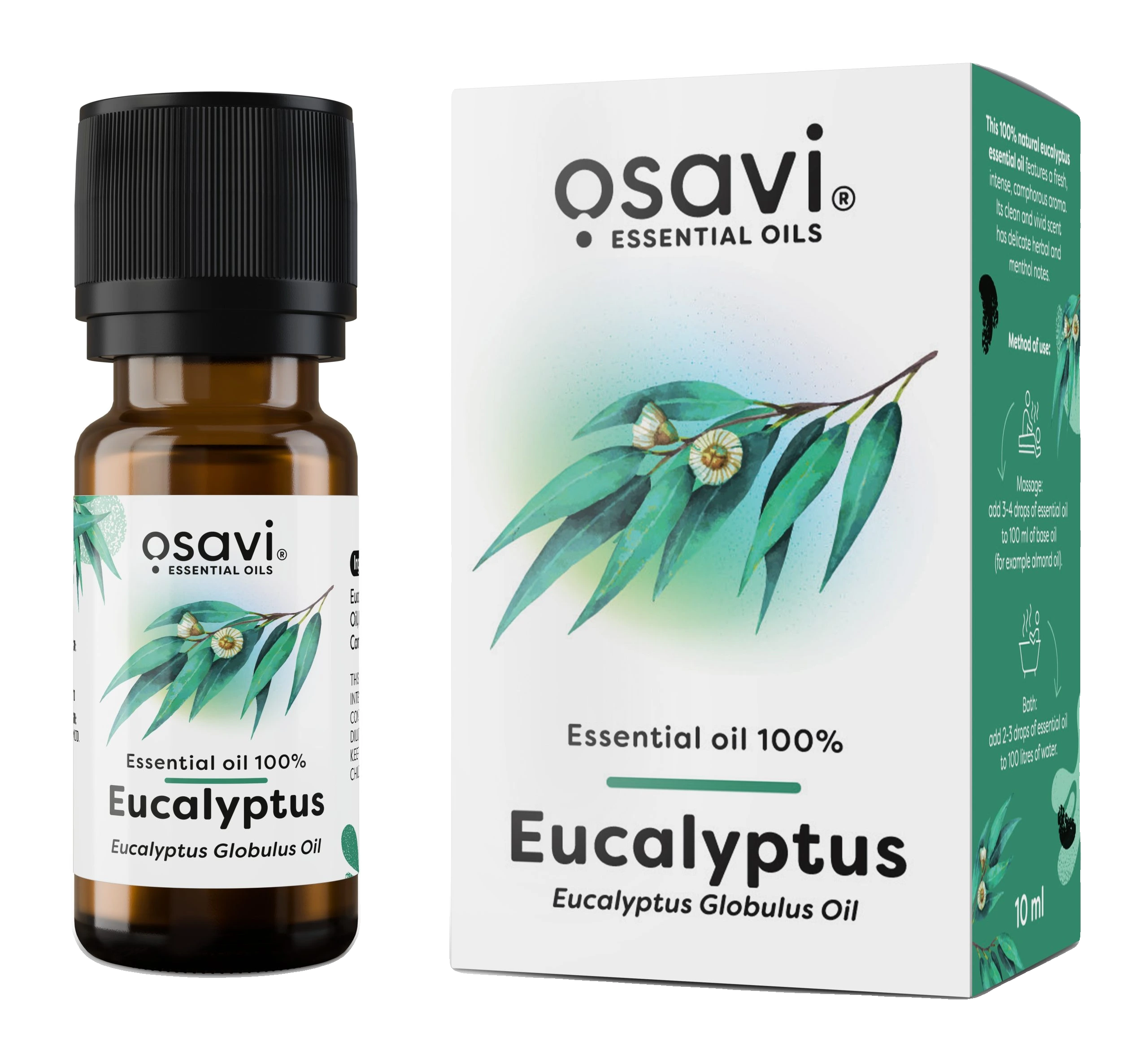 Essential Oil 100%, Eucalyptus - 10 ml.