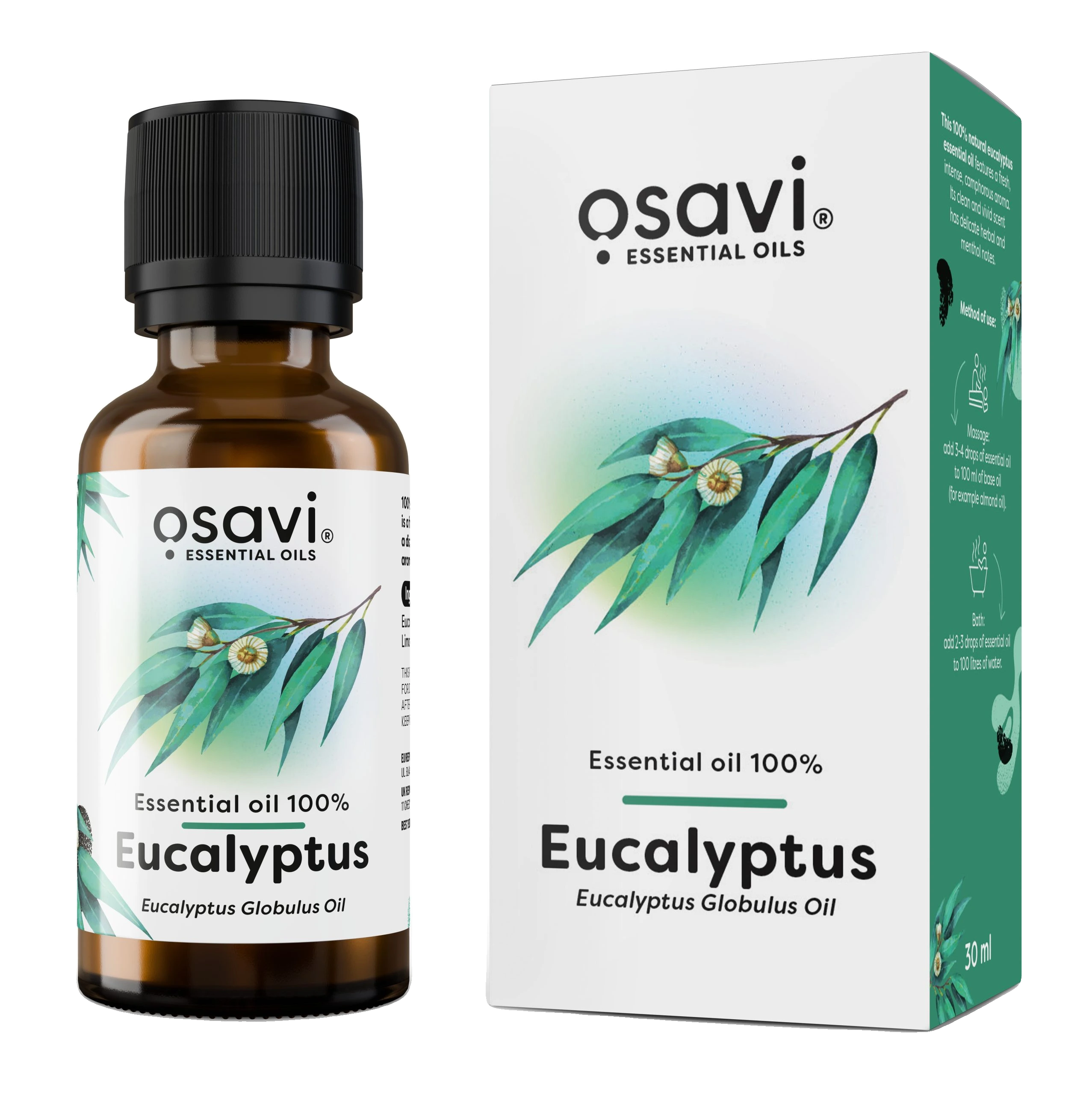 Essential Oil 100%, Eucalyptus - 30 ml.