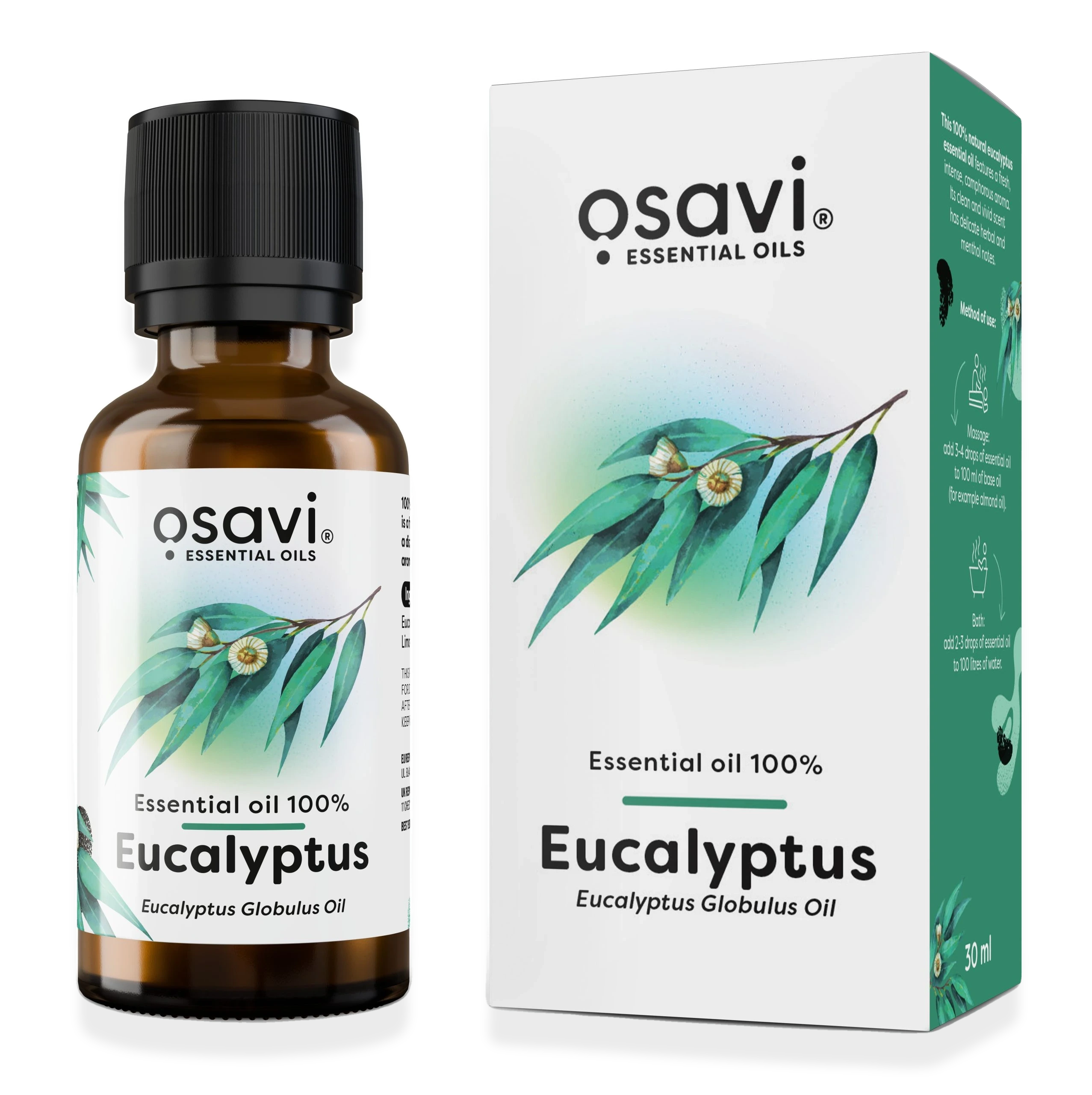 Essential Oil 100%, Eucalyptus - 30 ml.