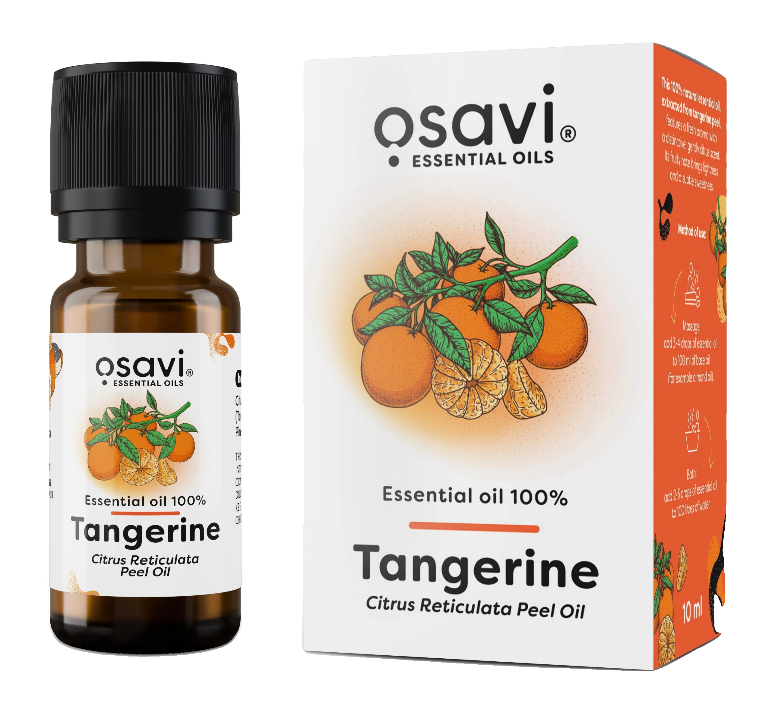 Essential Oil 100%, Tangerine - 10 ml.