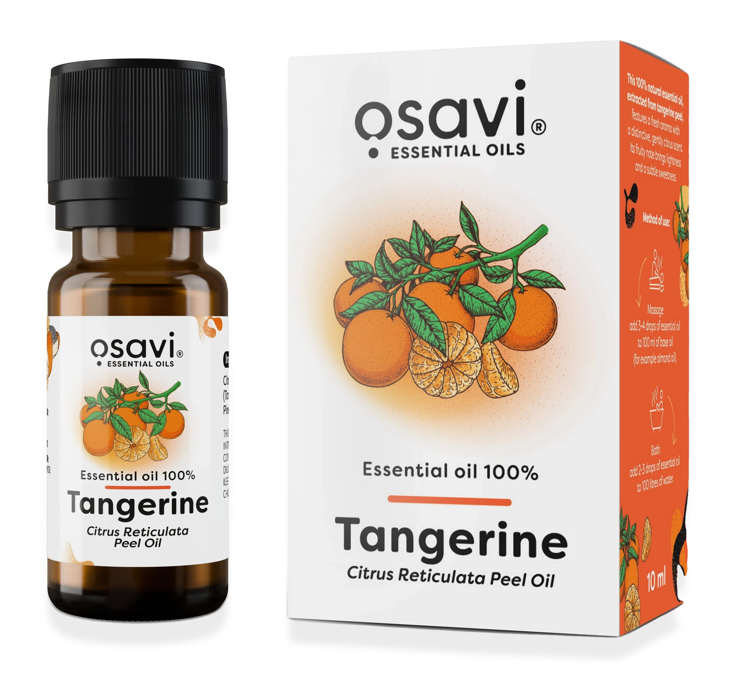 Essential Oil 100%, Tangerine - 10 ml.
