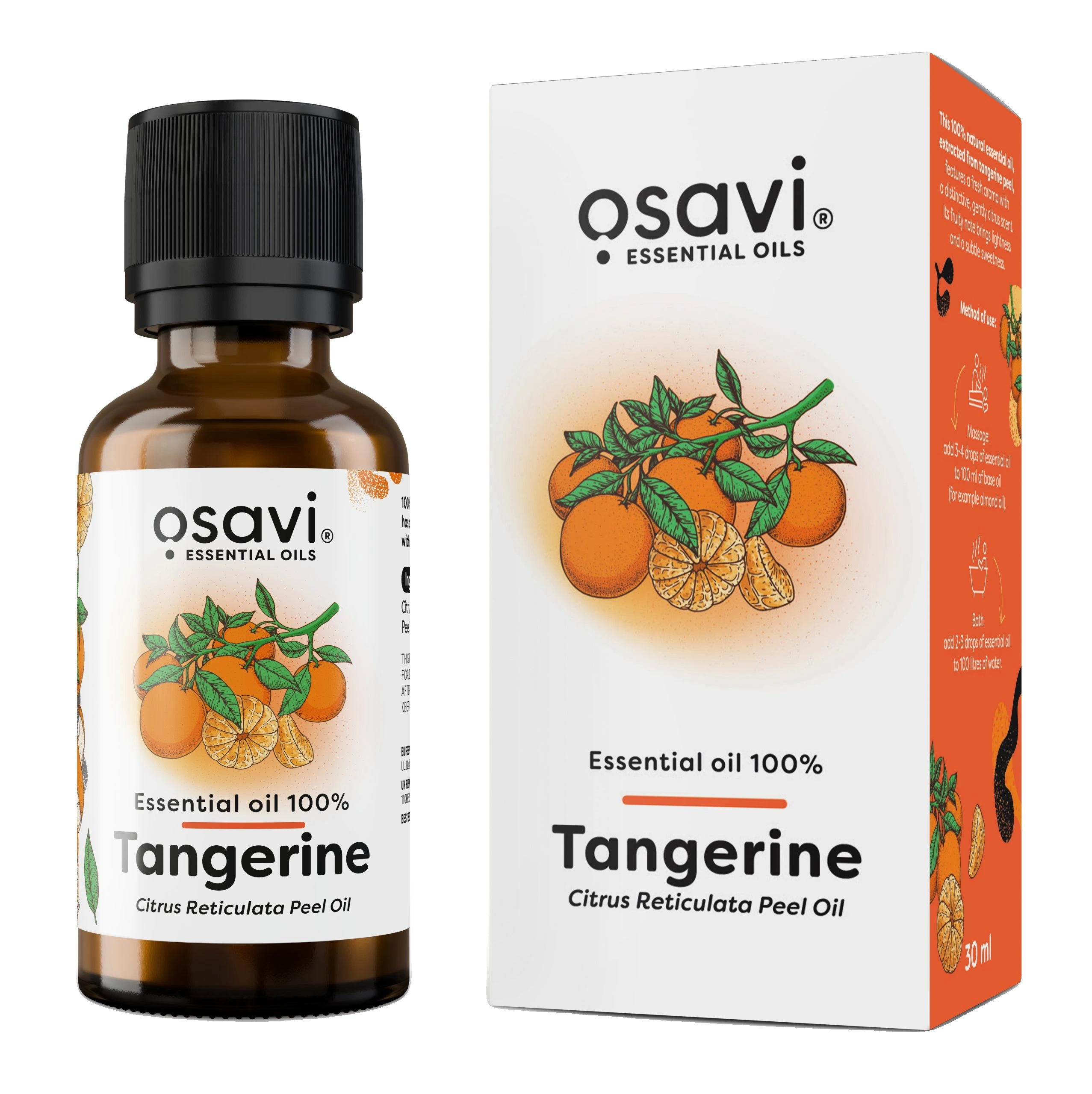 Essential Oil 100%, Tangerine - 30 ml.