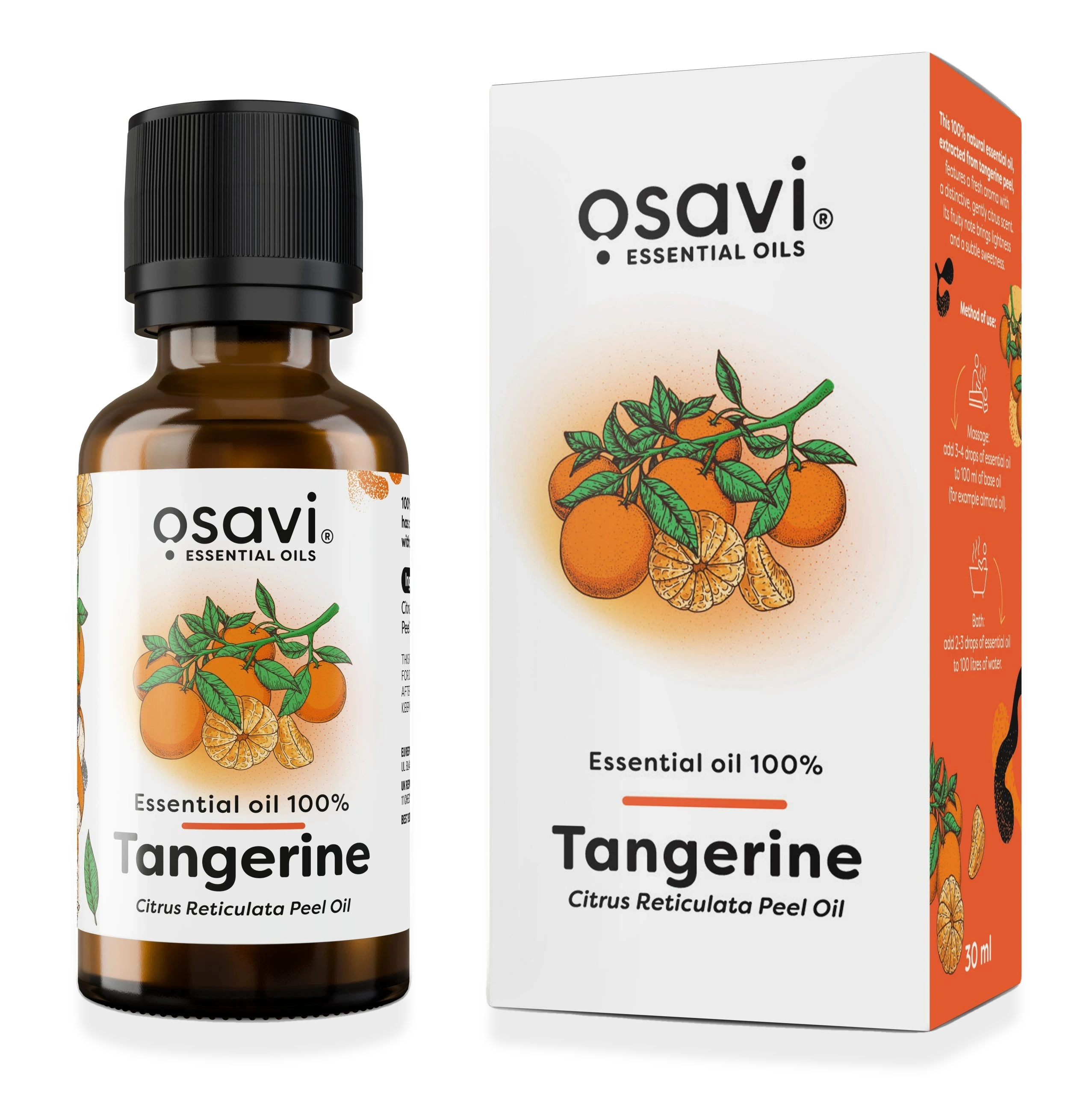Essential Oil 100%, Tangerine - 30 ml.
