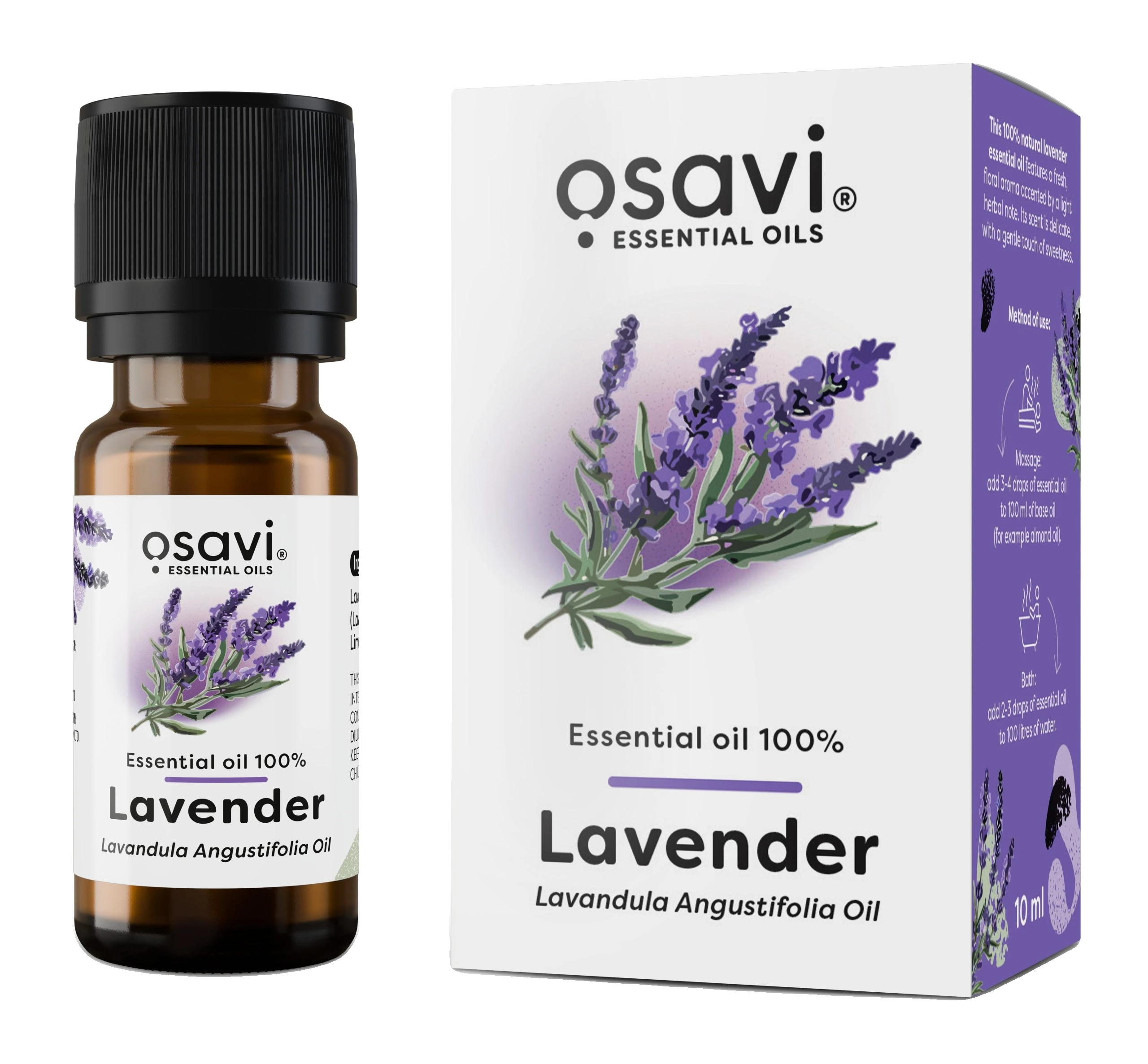 Essential Oil 100%, Lavender - 10 ml.