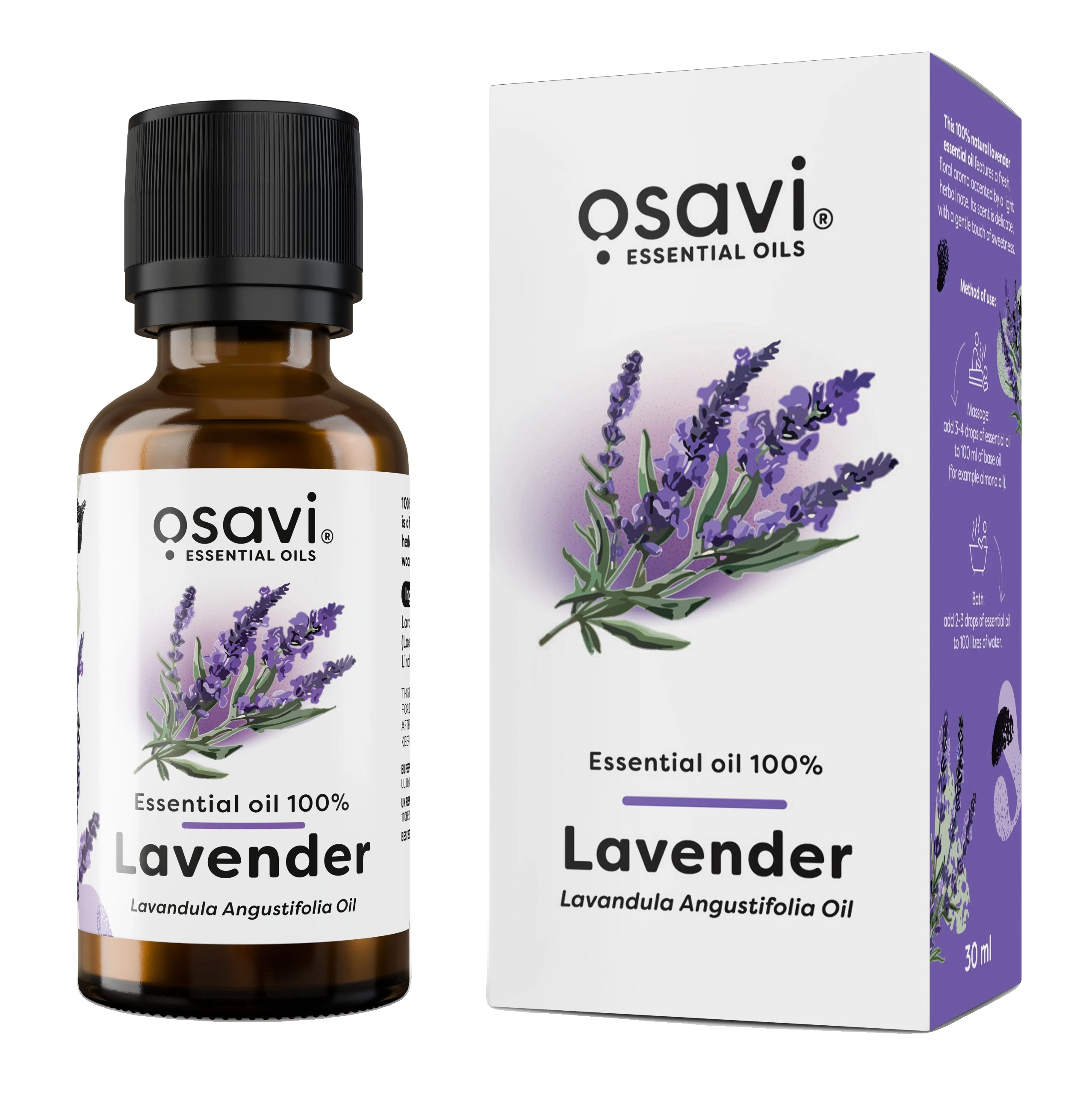 Essential Oil 100%, Lavender - 30 ml.