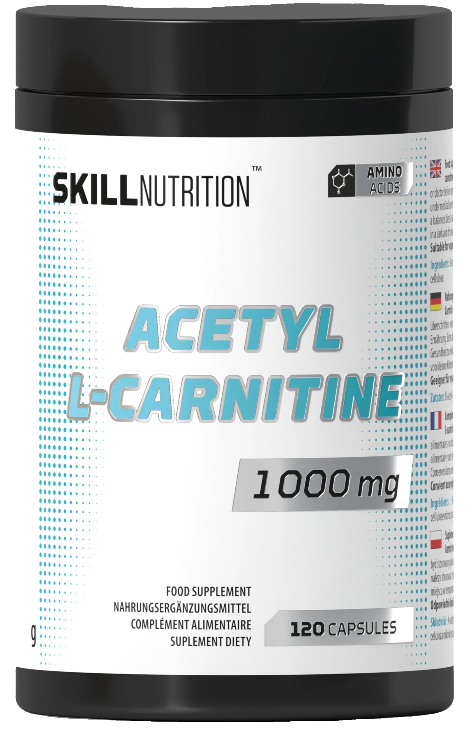 Acetyl L-Carnitine, 1000mg - 120 vegan caps
