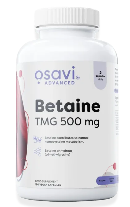 Betaine, TMG 500mg - 180 vegan caps