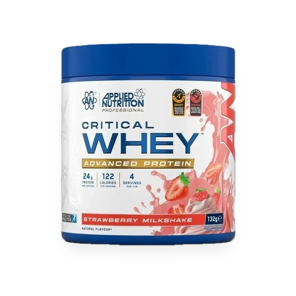 Critical Whey, Strawberry Milkshake - 132 grams (4 servings)