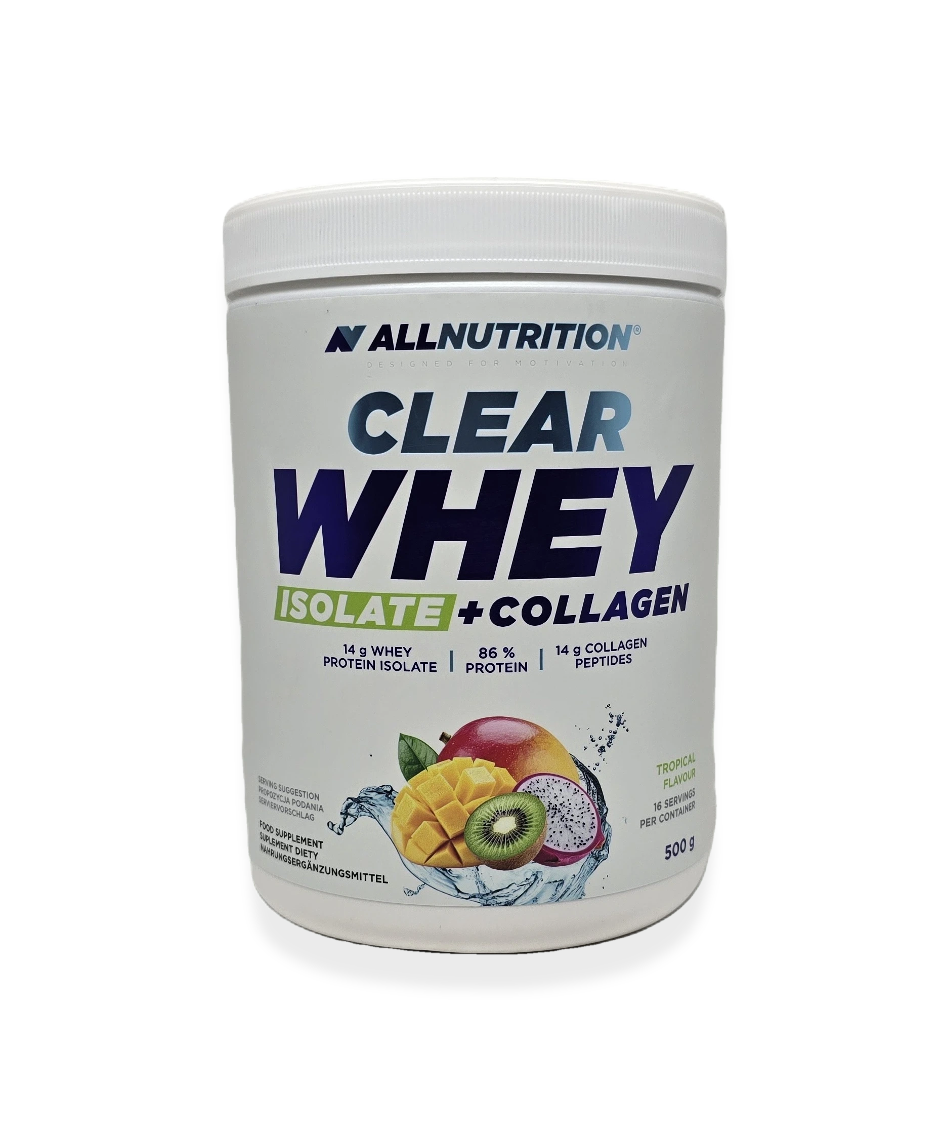 Clear Whey Isolate + Collagen, Tropical - 500 grams