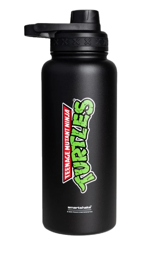 Bohtal Insulated Sports Bottle - TMNT, Classic Logo Black - 960 ml.