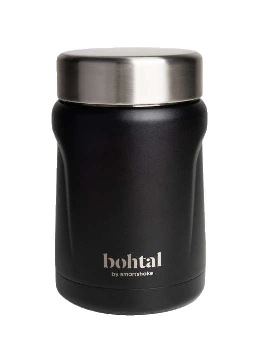 Bohtal Insulated Food Jar, Black - 550 ml.