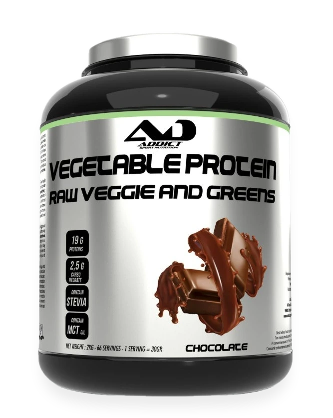 Vegetable Protein Raw Veggie and Greens, Chocolate - 2000 grams