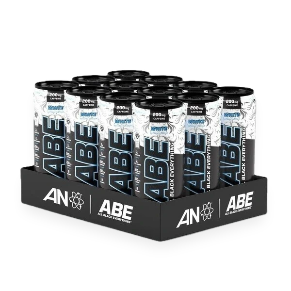 ABE Energy + Performance Cans, White - 12 x 330 ml.
