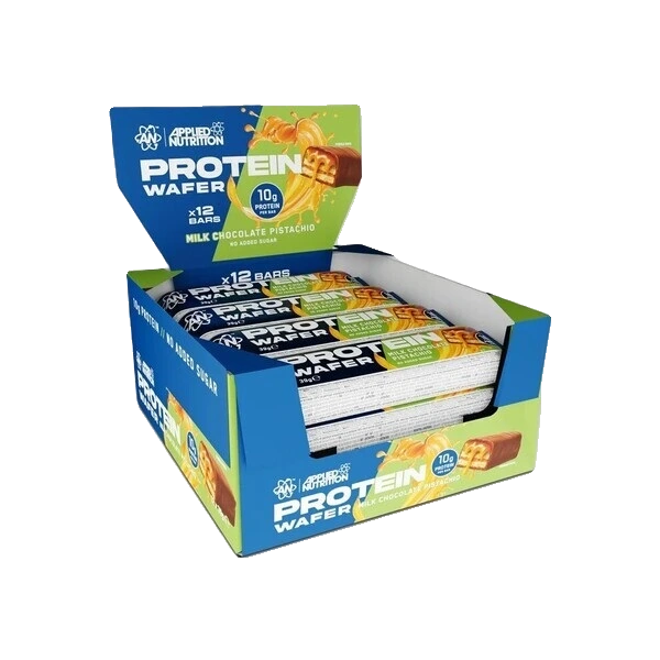 Protein Wafer, Milk Chocolate Pistachio - 12 x 39g
