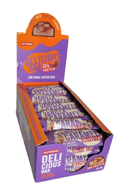 Delicious Protein Bar, Vanilla Caramel - 28 x 50g