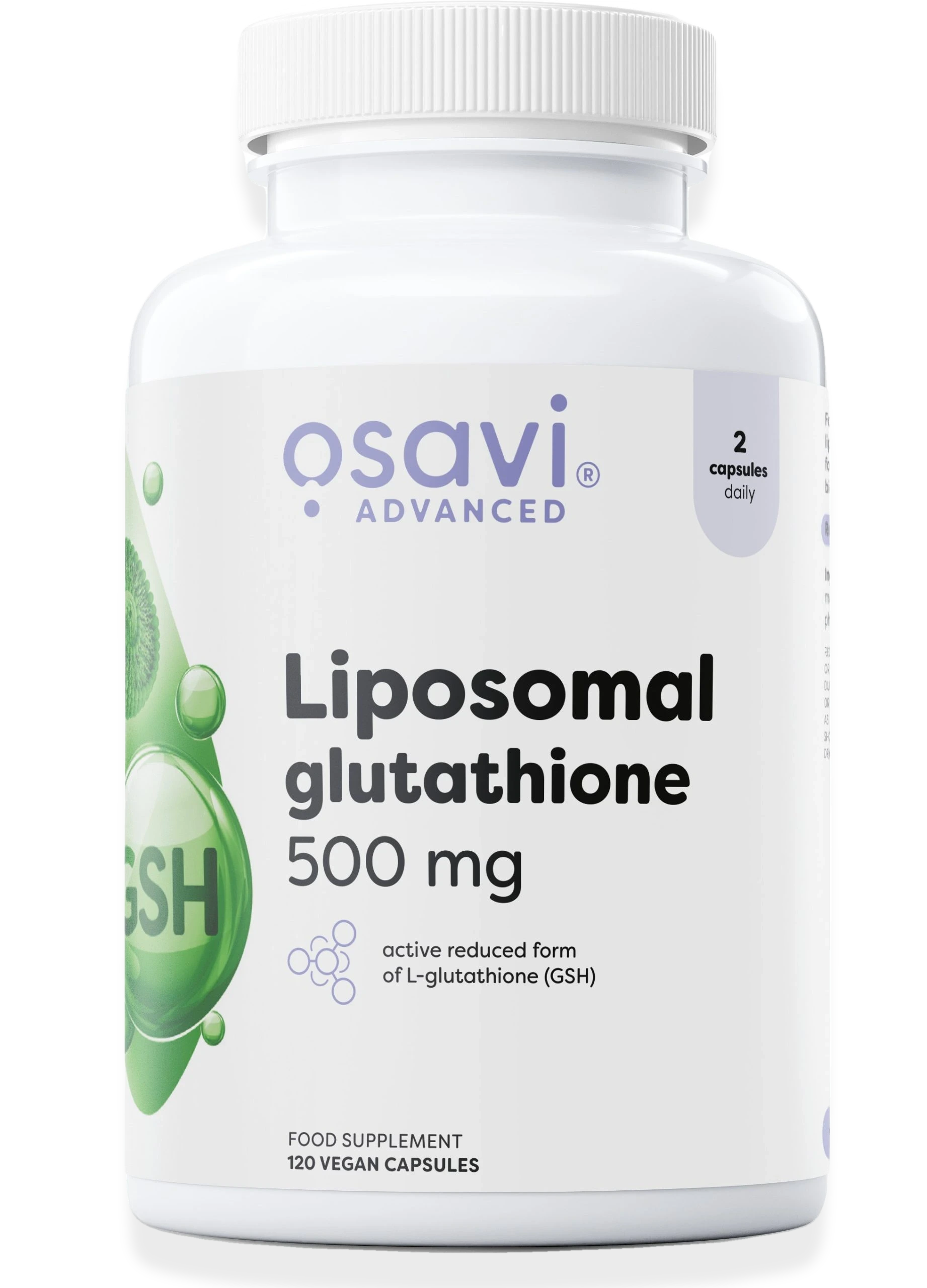 Liposomal Glutathione, 500 mg - 120 vegan caps