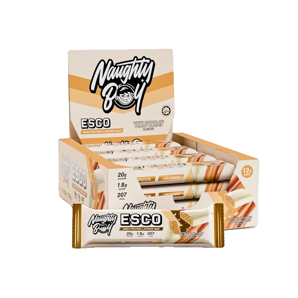 ESCO Protein Bar, White Chocolate Peanut Blondie - 12 x 65g