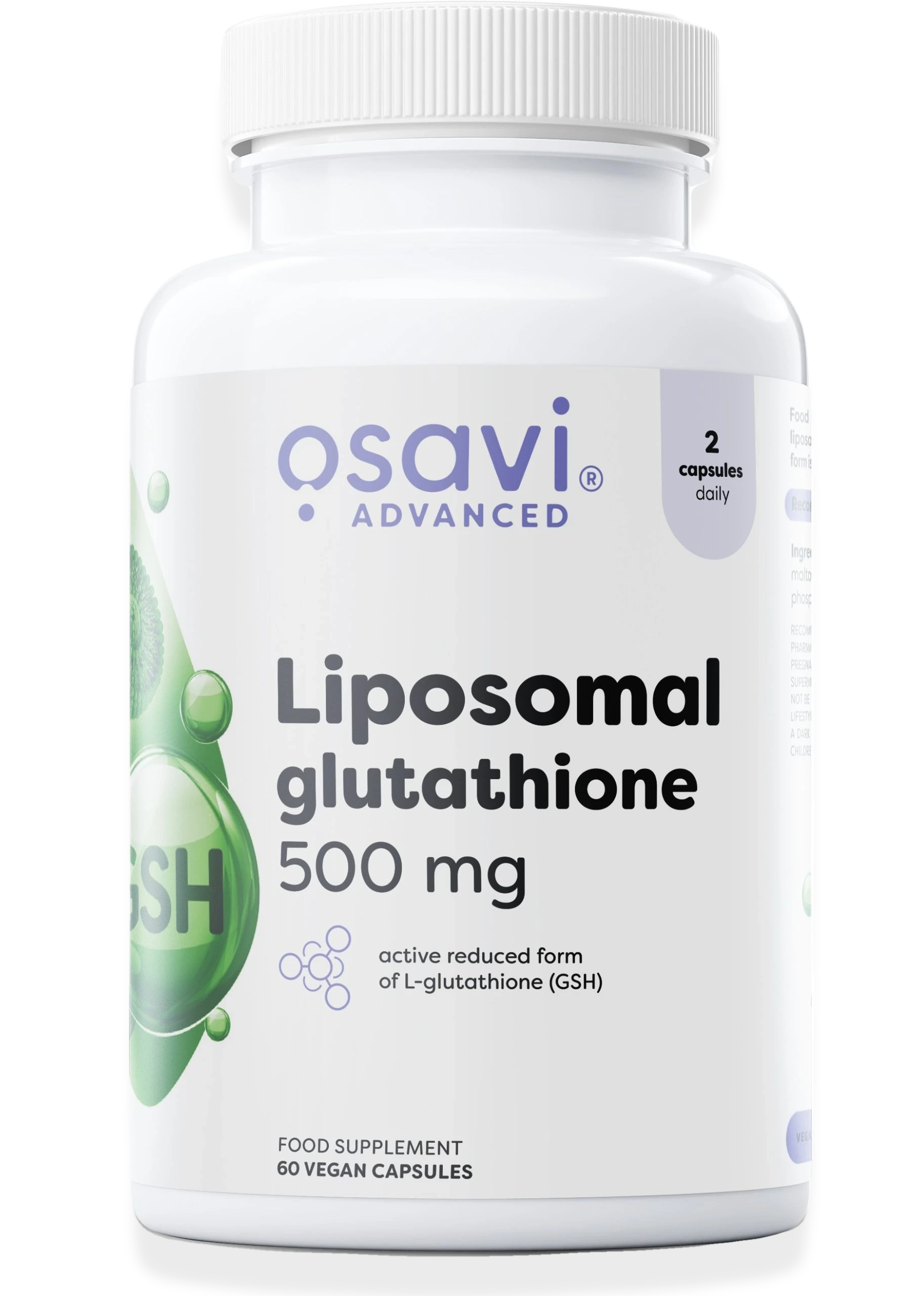 Liposomal Glutathione, 500 mg - 60 vegan caps