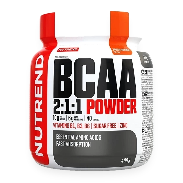 BCAA 2:1:1 Powder, Fresh Orange - 400 grams
